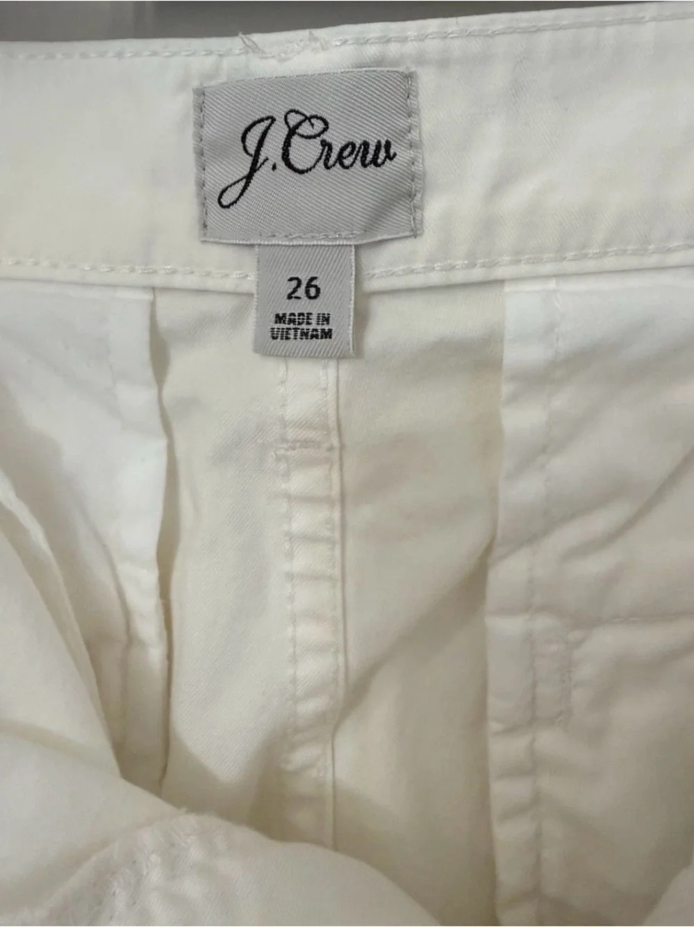 J. Crew Straight Leg Pants in Light Beige/Cream 27”Inseam